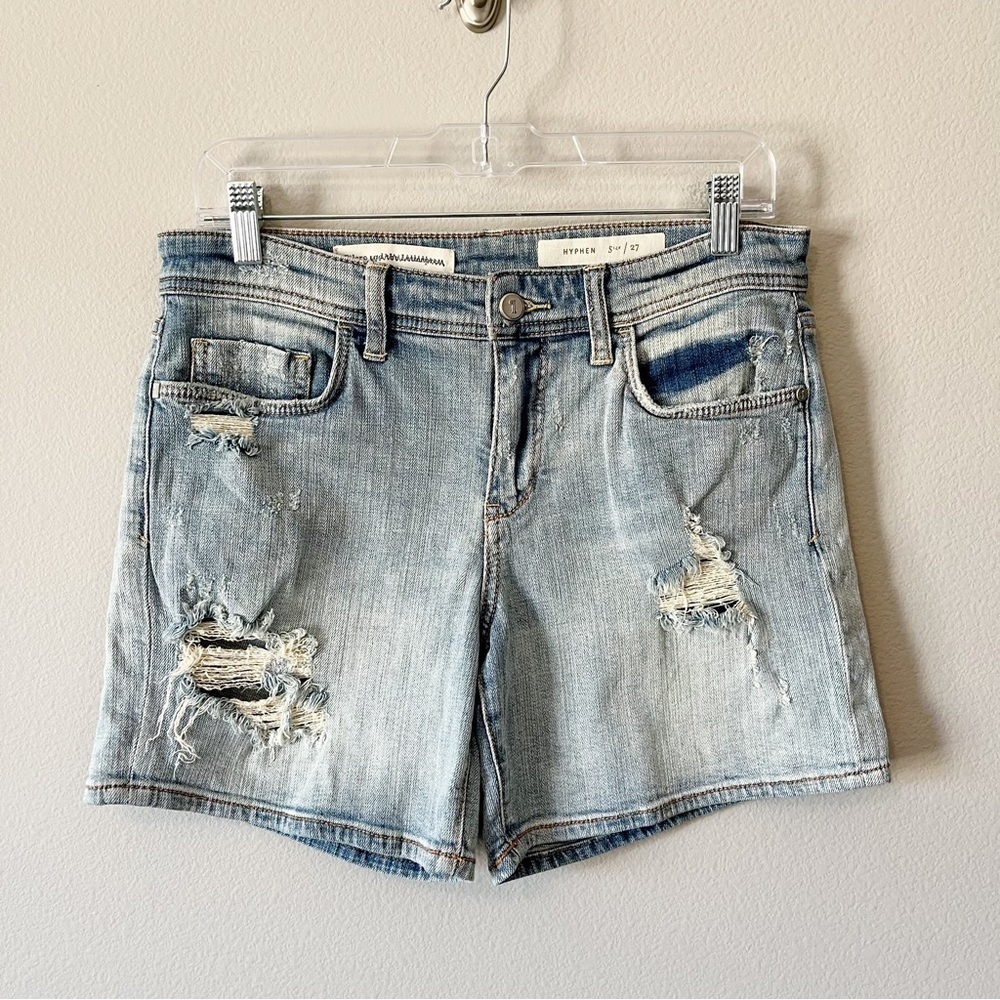 Anthropologie Pilcro and the Letterpress Hyphen Distressed Denim Jean Shorts 27